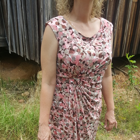 Connected Apparel Dresses & Skirts - Connected Apparel women's faux wrap dress